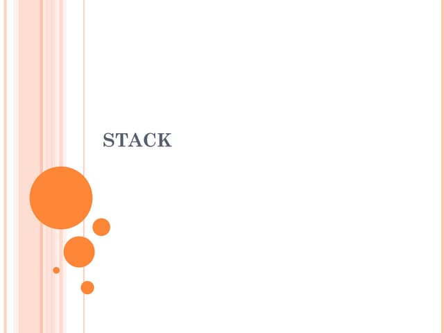 Stack data structures with definition and code | PPT