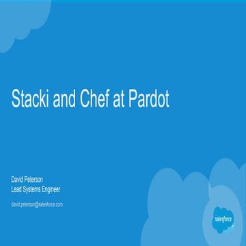 Stacki and Chef at Pardot