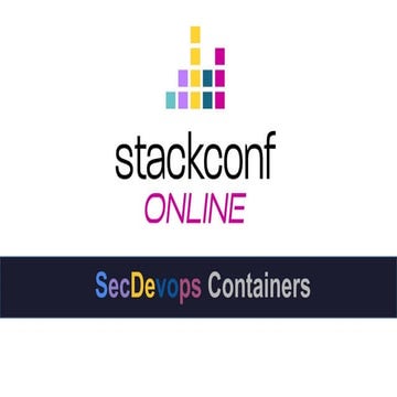 SecDevOps containers