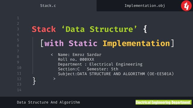 Stack Data Structure with Static Implementation (2).pptx