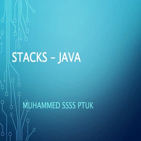 stack in java data structure - muhammed .ppt