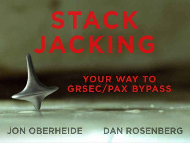 Stackjacking