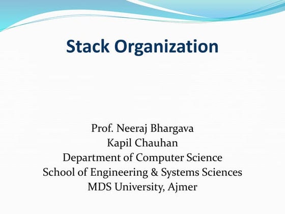 Stack in Data Structure | PPT