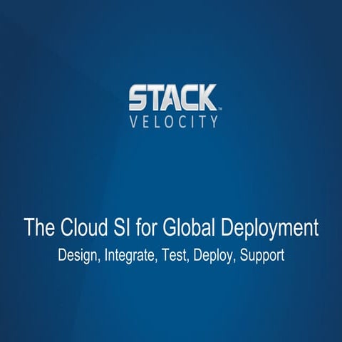 StackVelocity Overview | PDF