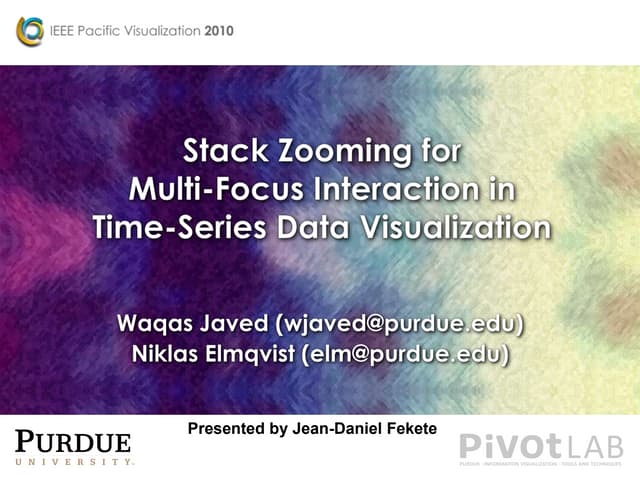 Stack Zooming for Multi-Focus Interaction in Time-Series Data Visualization