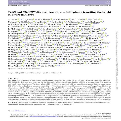 TESS and CHEOPS discover two warm sub-Neptunes transiting the bright K-dwarf ...