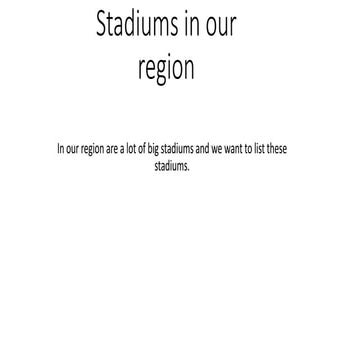 Stadiums