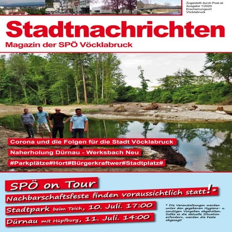 Stadtnachrichten SPÖ Vöcklabruck Juni 2020