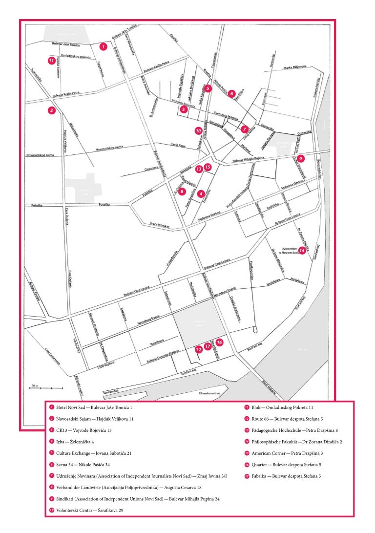 Stadtplan Novi Sad