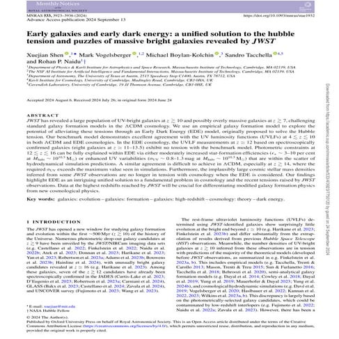 Early galaxies and early dark energy: a unified solution to the hubble tensio...