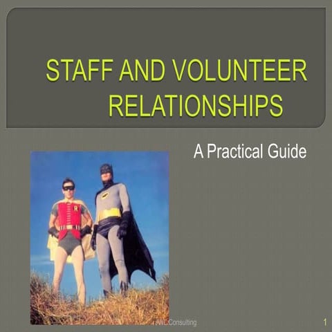 Staff and volunteer relationships