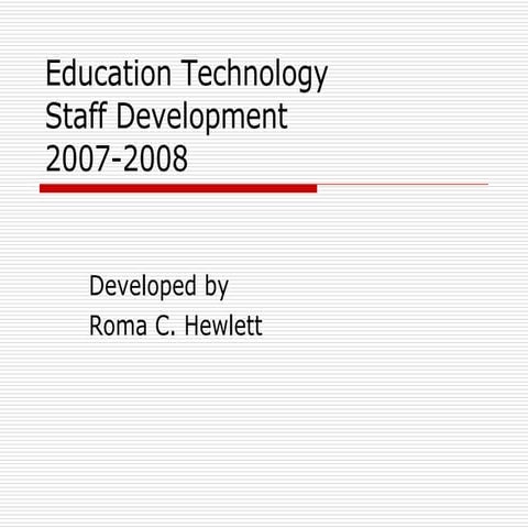 Staff Development Rhewlett