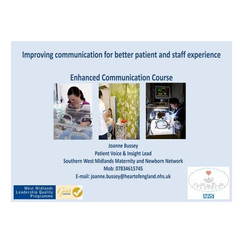 Image showcasing Southern West Midlands Maternity and Newborn Network- Improving ...