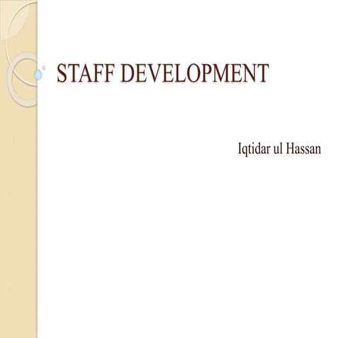 Staff Development 