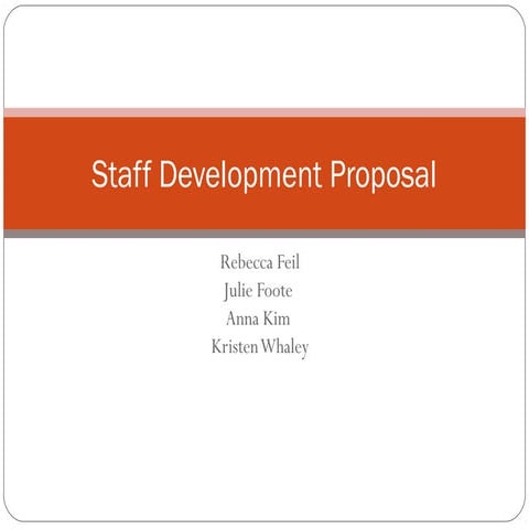 Staff development proposal