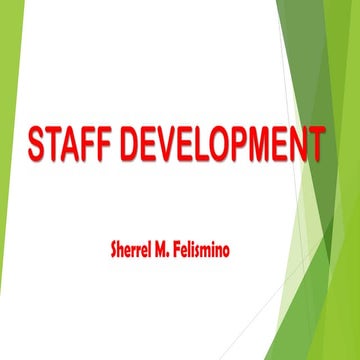 Staff development slides
