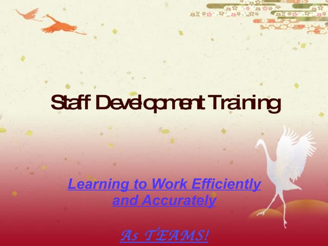 Staff Development Training