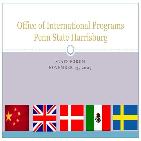 Penn State Harrisburg International Programs