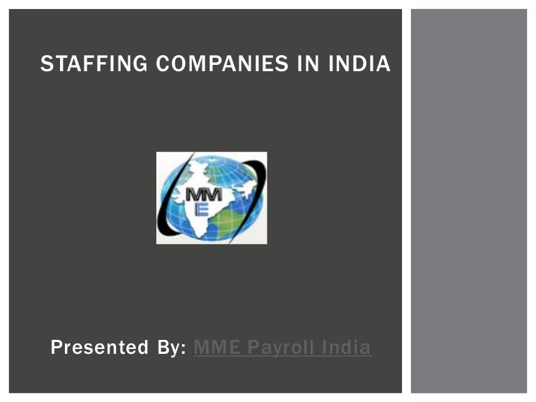 Staffing companies in india