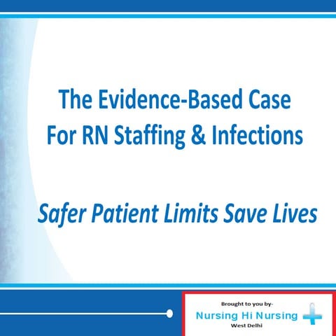 Staffing & infections | PPT