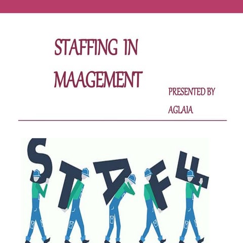 Staffing in management