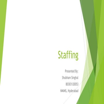 Staffing services