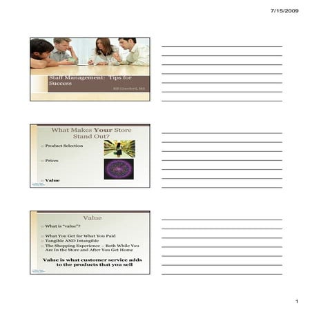 Staff Management Tips For Success, Nmp09 [Compatibility Mode]