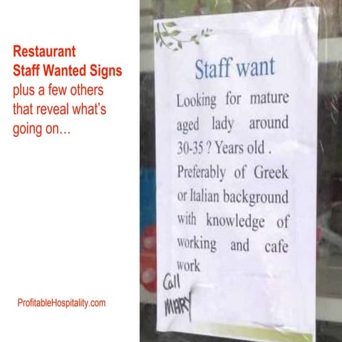 Staff Wanted Signs