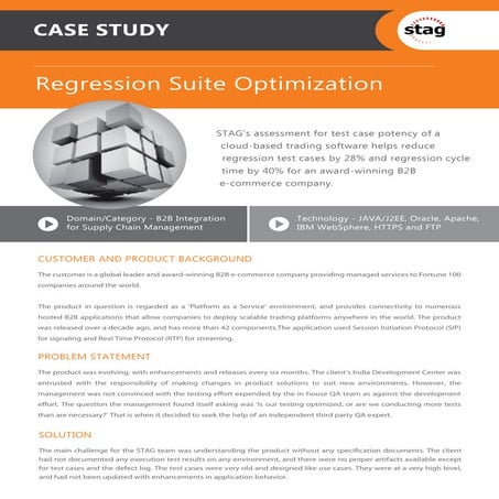 Regression Suite Optimization
