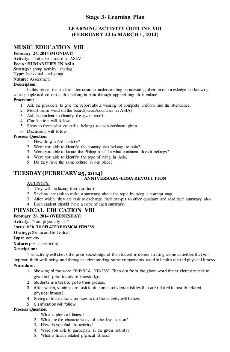 grade 8 music and arts