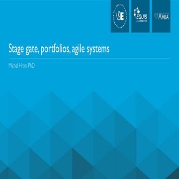 Stage gate, portfolios, agile systems