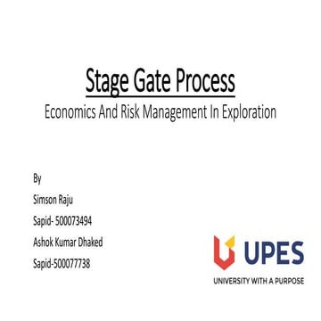 Stage gate process