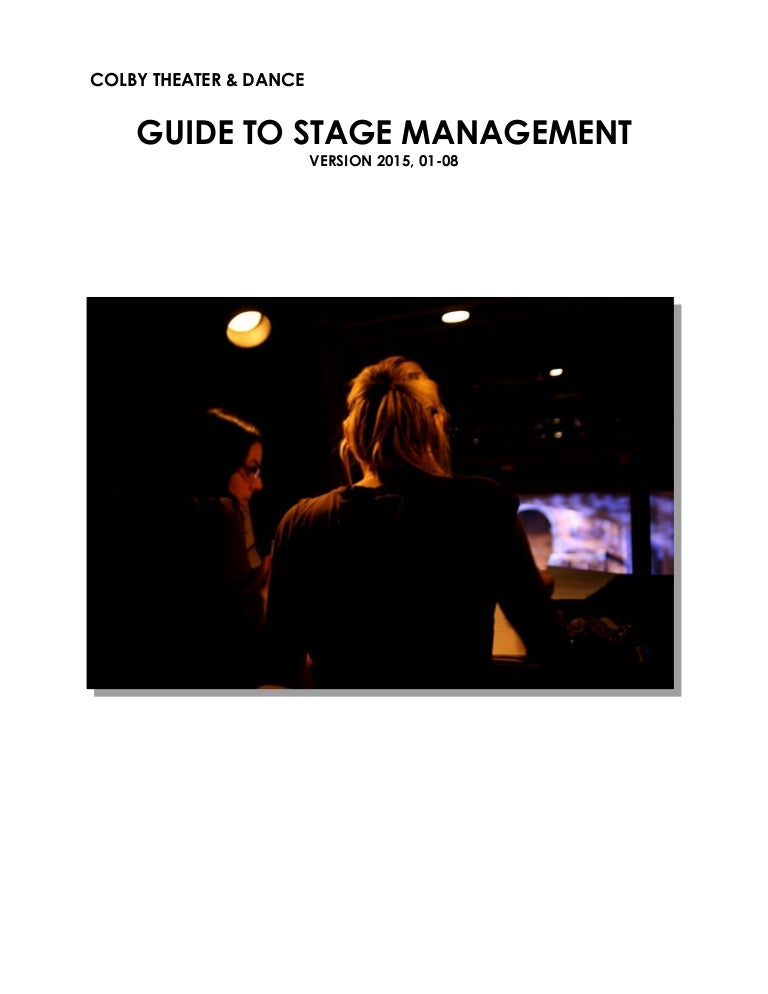 Stagemanagament bible