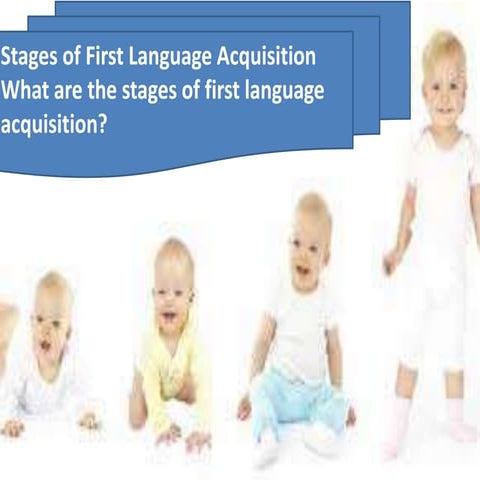 Stage  of first lang.acq.