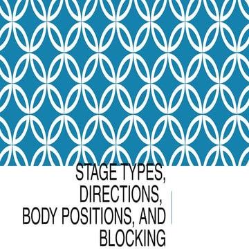 Stage positions