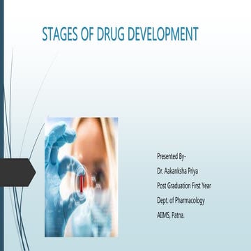 Stages of drug development