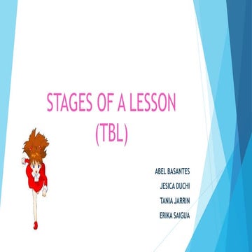 Stages of lesson
