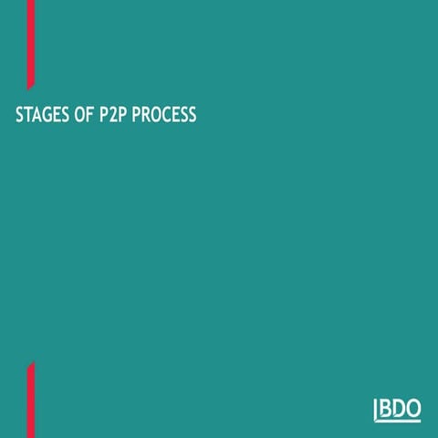 Stages of p2 p process
