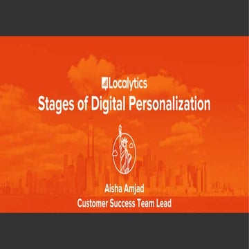 Stages of personalization- Masterclass