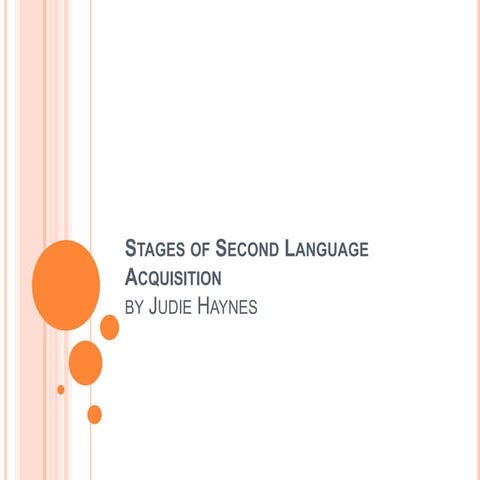 Stages of second language acquisition
