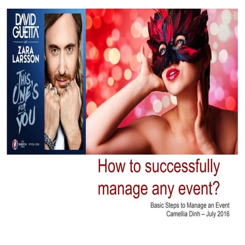 How to Successfully Manage any Event? 