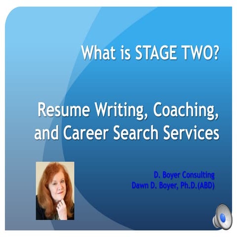 Stage Two Resume Writing Services