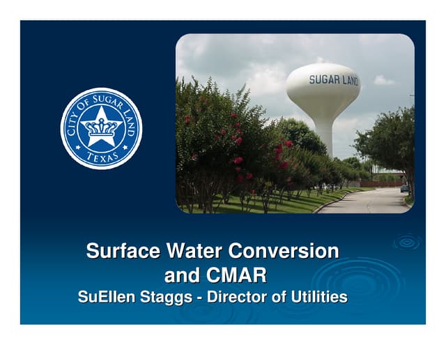 Surface Water Conversion - City of Sugar Land