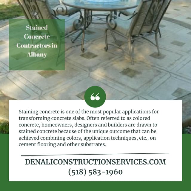 Stained Concrete Contractors in Albany
