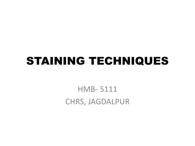 Staining Techniques