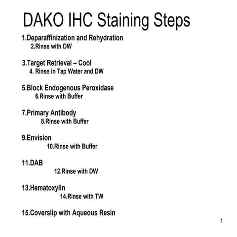 Staining Steps3509 | PPT