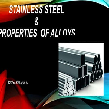 Stainless steel and their properties
