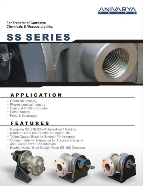 INTERNAL GEAR PUMP | PDF