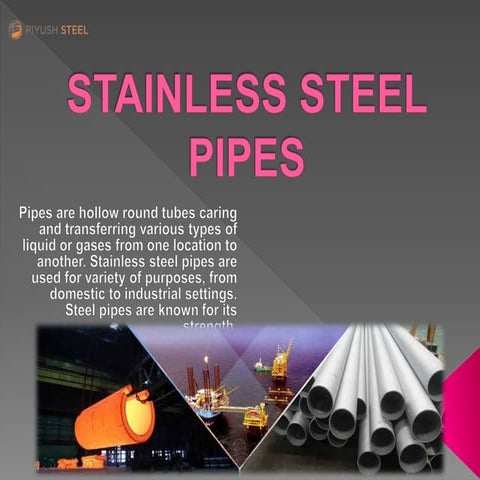 Stainless steel pipes