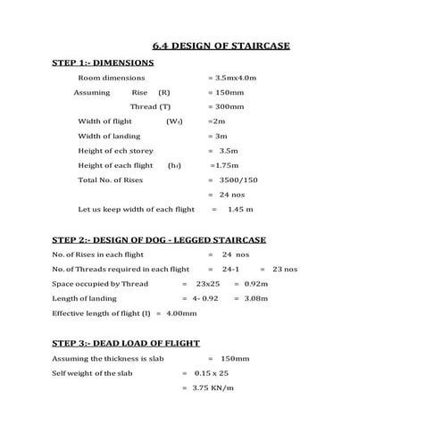 design of stair case